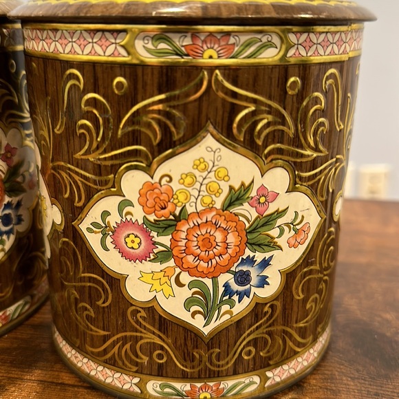 Vintage Daher metal tins set of 2 in excellent condition. - Picture 4 of 5